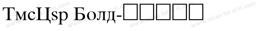 TmsCyr Bold字体转换
